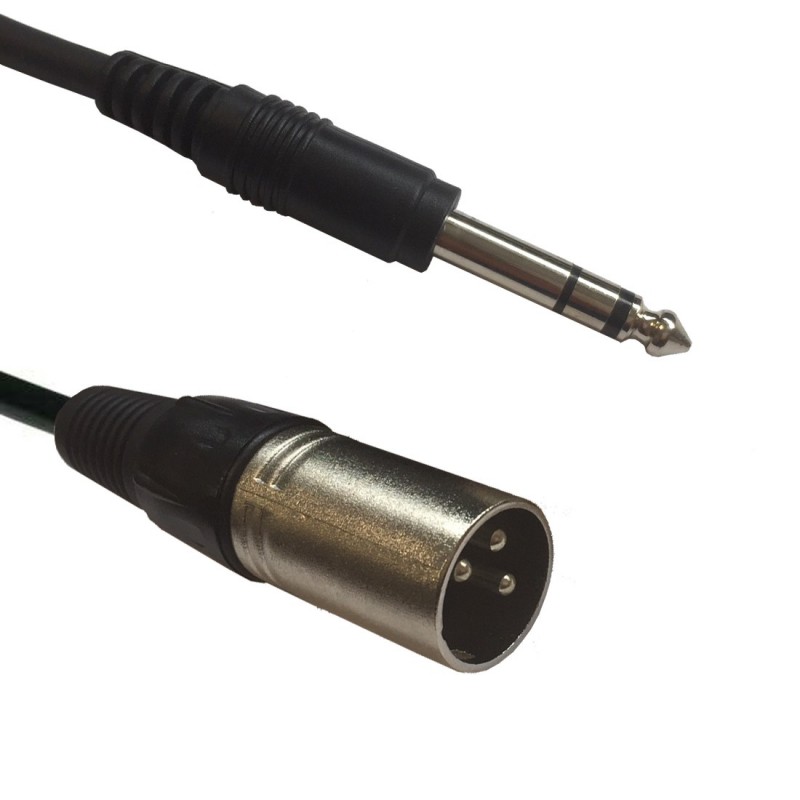 AC-XM-J6S/3 XLR male to 6,3 Jack Stereo Accu Cable
